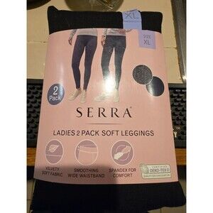 Serra Ladies 2 Pack Soft Leggings XL